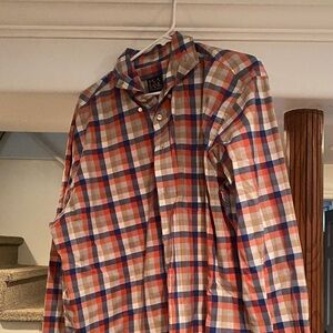 Jos. A. Bank Multicolor Plaid Dress Shirt